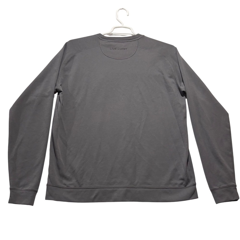 Black Clover Mens Gray Long Sleeve Crewneck Sweatshirt‎ Pocket Size L - Picture 2 of 8